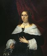 Bartholomeus van der Helst Lady in Black oil on canvas